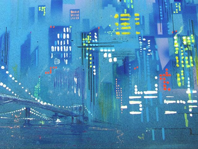 Bespoke 1989 anniversary mixed media illustration commission by Akit