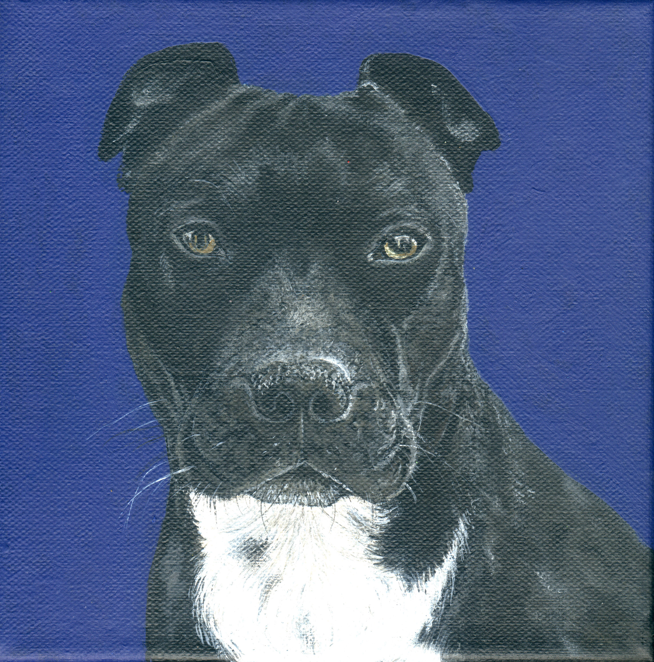 Personalised pet painting UK — bespoke animal portrait by Akit
