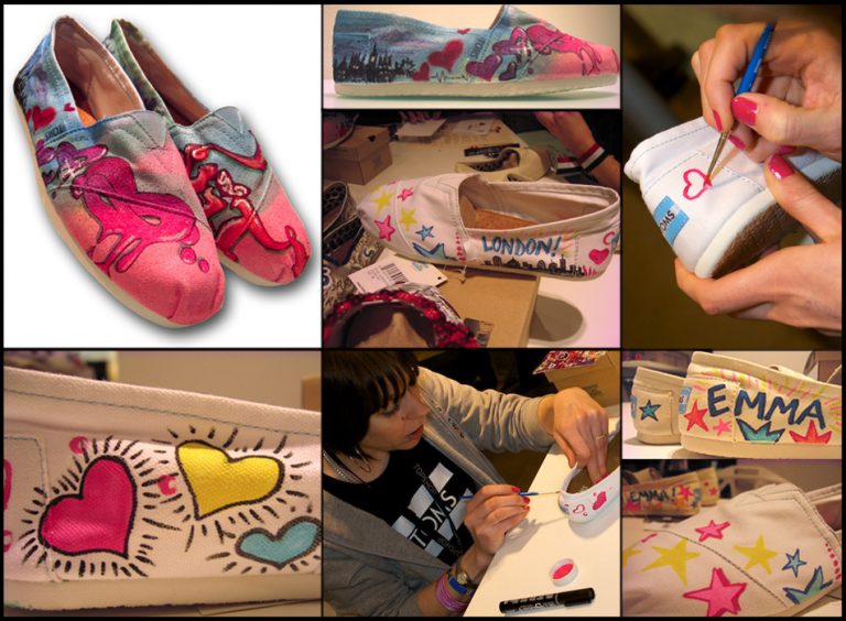 Toms Shoes customisation event at TopShop by Akit